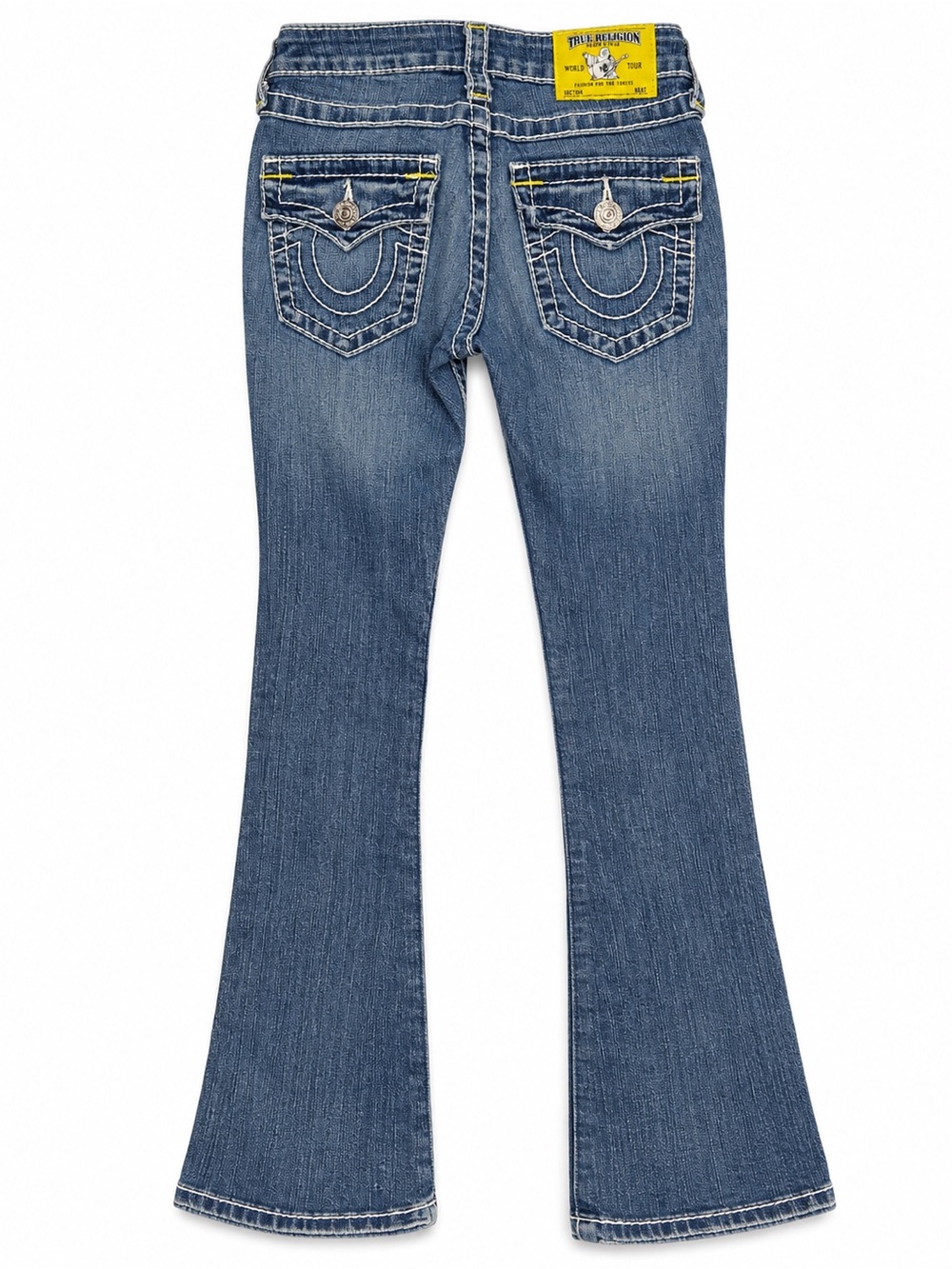 True Religion World Tour Jeans Women’s 25 Y2K Low Rise Bootcut Flare Horseshoe